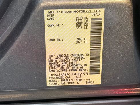 Used 2015 Nissan Altima 2.5 SV image 31