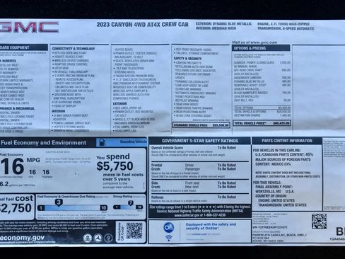 Used 2023 GMC Canyon AT4X AWD/4WD image 33