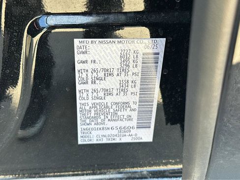 Used 2025 Nissan Frontier PRO-4X w/ Interior Protection Package AWD/4WD image 44