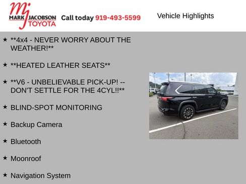 Used 2024 Toyota Sequoia Limited w/ Tow Technology Package AWD/4WD image 6