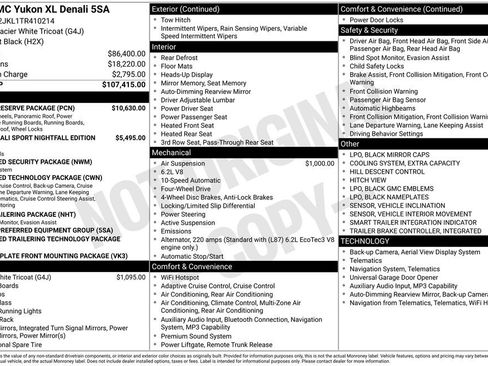 New 2026 GMC Yukon XL Denali w/ Denali Reserve Package AWD/4WD image 5