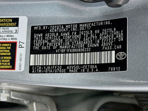 Used 2017 Toyota Camry SE FWD image 12