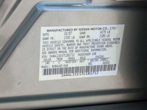 Used 2007 Nissan Altima 2.5 S w/ Convenience Plus Pkg image 23