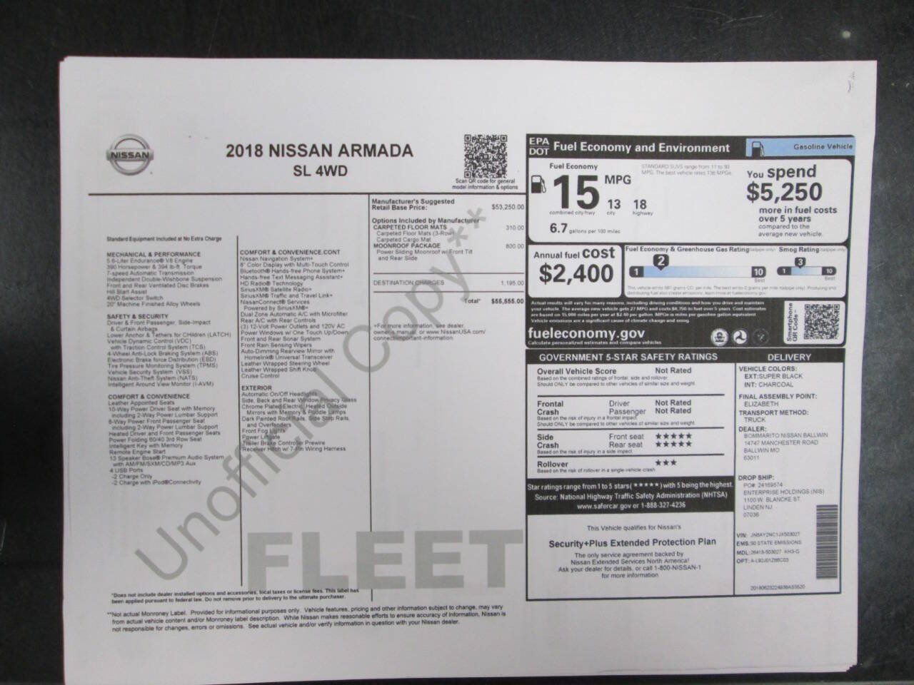 Used 2018 Nissan Armada SL w/ Moonroof Package AWD/4WD image 66