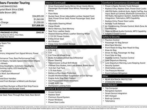 Used 2021 Subaru Forester Touring w/ Popular Package #2 AWD/4WD image 15