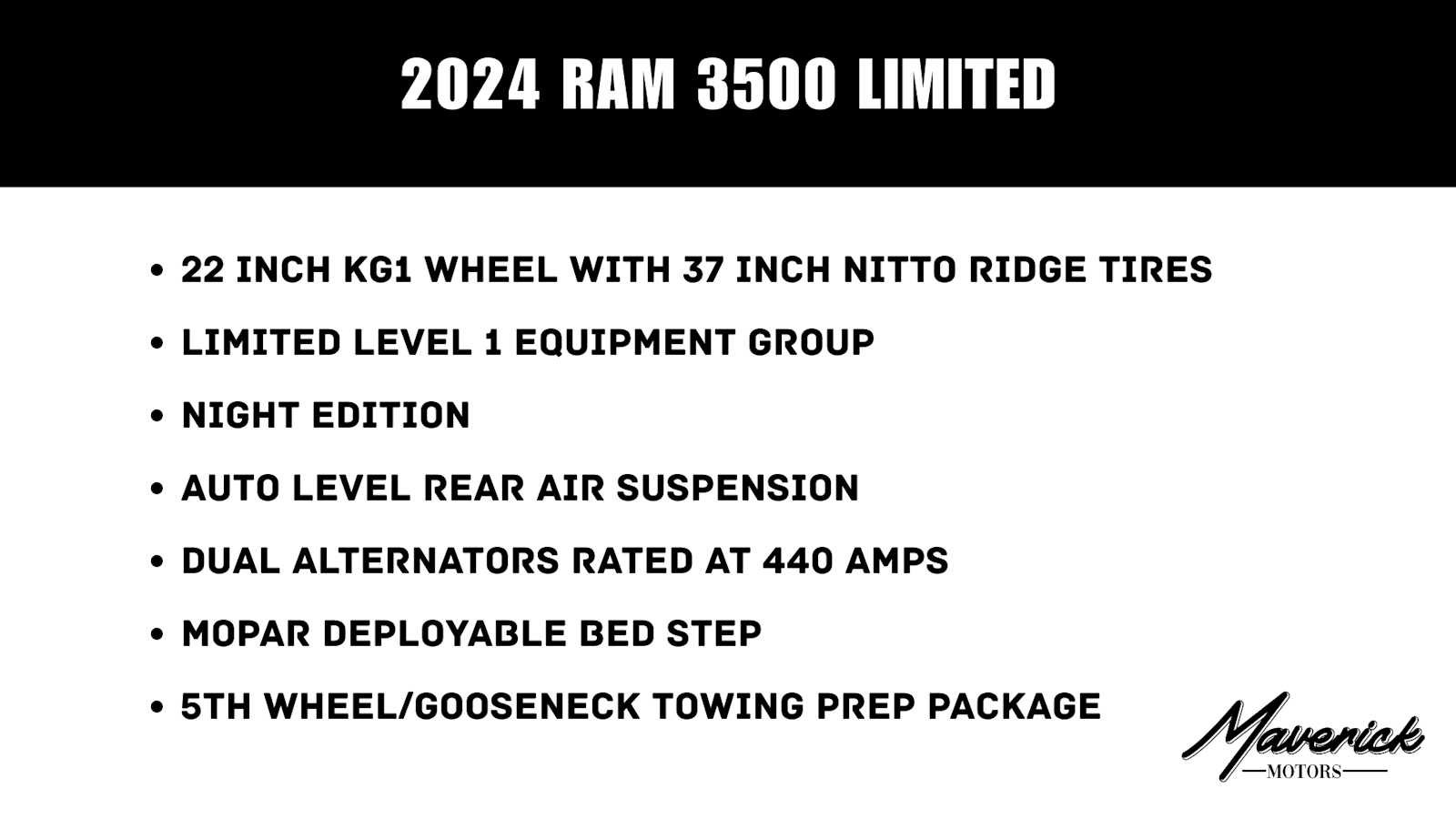Used 2024 RAM 3500 Limited w/ Night Edition AWD/4WD image 2