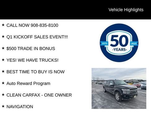 Certified 2018 Ford F150 Platinum w/ Equipment Group 701A Luxury image 5