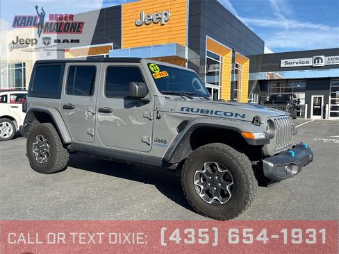 Used 2022 Jeep Wrangler Unlimited Rubicon 4xe w/ Cold Weather Group image 1
