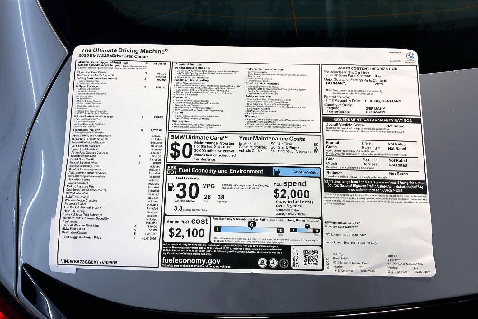 New 2026 BMW 228i xDrive w/ Technology Package AWD/4WD image 22