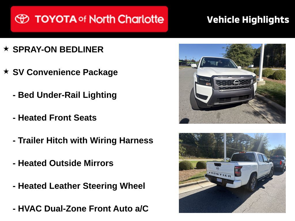 Used 2026 Nissan Frontier SV w/ SV Convenience Package RWD image 4
