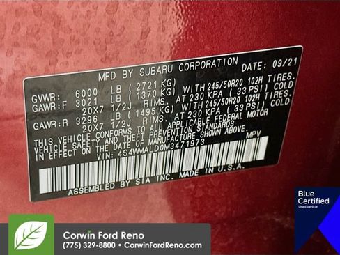 Used 2021 Subaru Ascent Limited w/ Technology Package AWD/4WD image 40