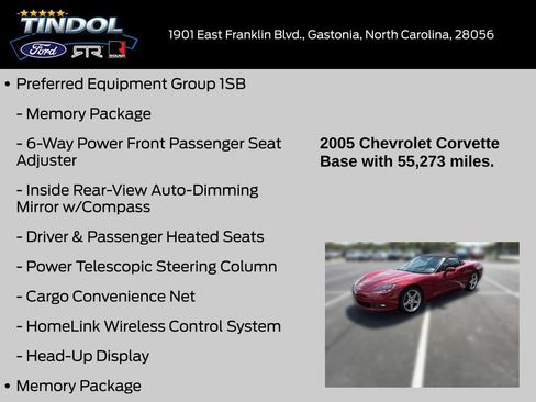Used 2005 Chevrolet Corvette Convertible w/ Preferred Equipment Group RWD image 13