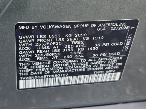 New 2026 Volkswagen Atlas SEL AWD/4WD image 30