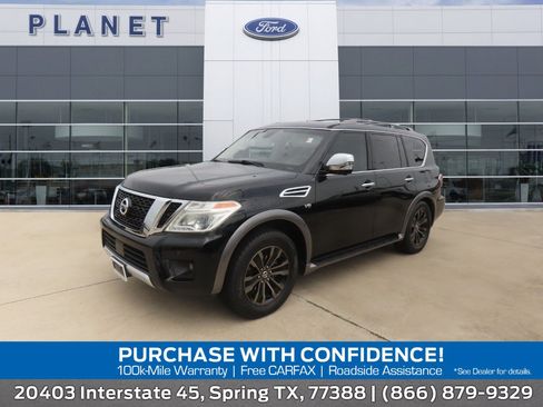 Used 2017 Nissan Armada Platinum w/ Interior Lighting Package RWD image 1