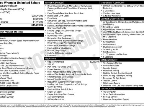 Used 2019 Jeep Wrangler Unlimited Sahara image 15