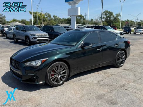 Used 2023 INFINITI Q50 Red Sport 400 w/ Black Opal Edition AWD/4WD image 3