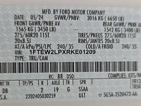 Used 2024 Ford F150 STX w/ STX Black Appearance Package AWD/4WD image 14