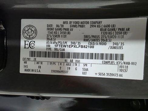 Used 2020 Ford F150 XLT w/ Equipment Group 302A Luxury image 42