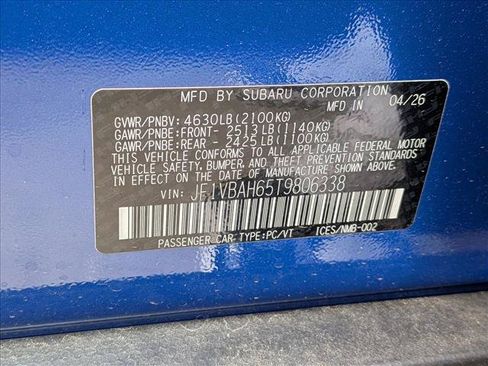 New 2026 Subaru WRX Premium AWD/4WD image 19
