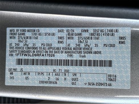 Used 2024 Ford F150 XLT w/ Equipment Group 302A MID image 12