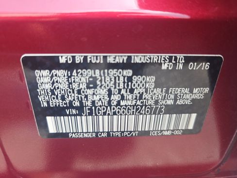 Used 2016 Subaru Impreza 2.0i Sport Premium w/ Popular Package #1 AWD/4WD image 32