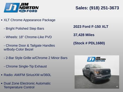 Used 2023 Ford F150 XLT w/ Equipment Group 302A High AWD/4WD image 17