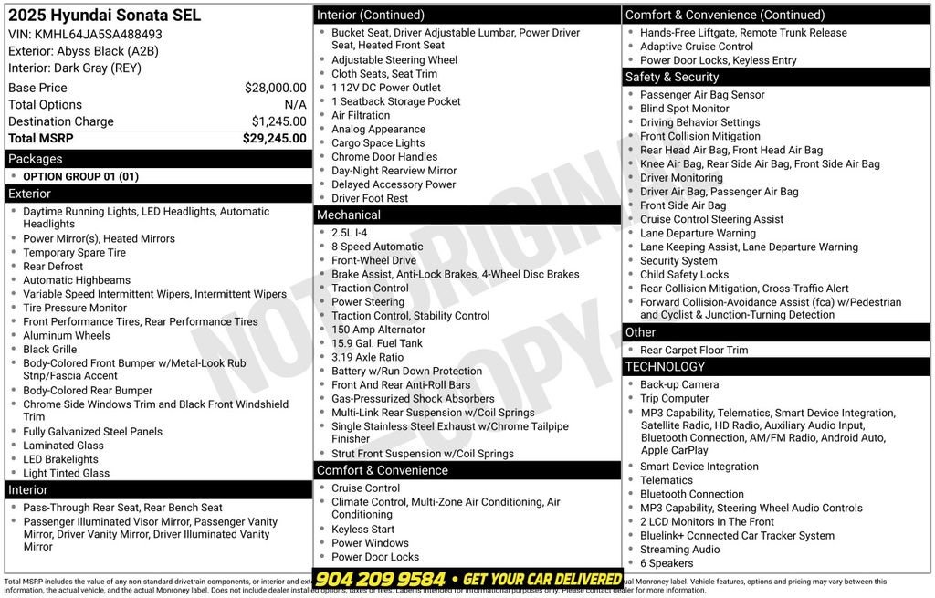 Used 2025 Hyundai Sonata SEL FWD image 27