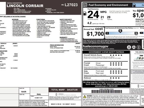 Used 2021 Lincoln Corsair AWD w/ Premium Package image 3