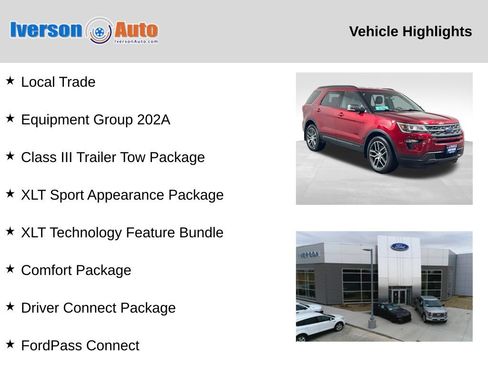 Used 2019 Ford Explorer XLT w/ Equipment Group 202A AWD/4WD image 2