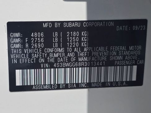 Certified 2024 Subaru Legacy Sport AWD/4WD image 31