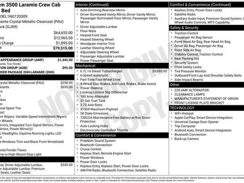 Used 2022 RAM 3500 Laramie w/ Chrome Appearance Group AWD/4WD image 36
