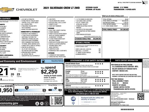 Used 2021 Chevrolet Silverado 1500 LT image 2