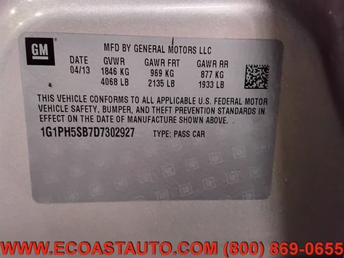 Used 2013 Chevrolet Cruze Eco FWD image 20