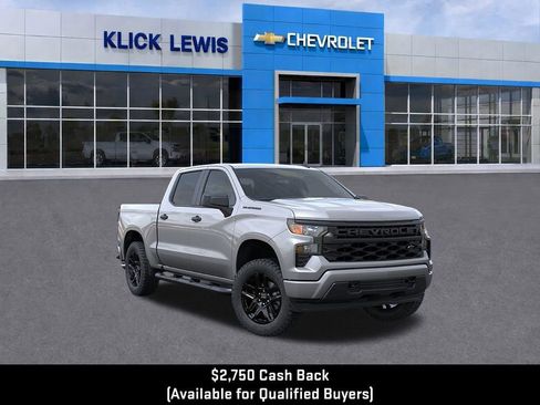 New 2026 Chevrolet Silverado 1500 Custom w/ Turbomax Blackout Package AWD/4WD image 1