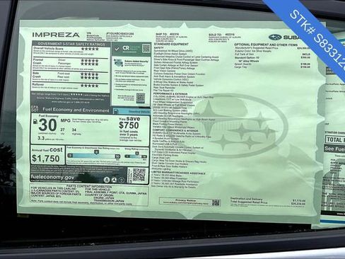 New 2025 Subaru Impreza 2.0i image 5