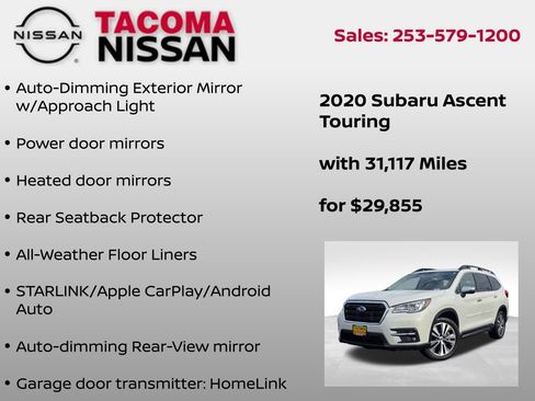Used 2020 Subaru Ascent Touring image 18