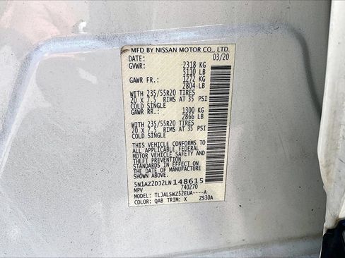 Used 2020 Nissan Murano Platinum FWD image 16