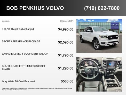 Used 2020 RAM 1500 Laramie w/ Sport Appearance Package image 3