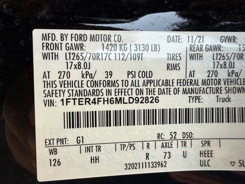 Used 2021 Ford Ranger Lariat w/ Tremor Off-Road Package AWD/4WD image 32