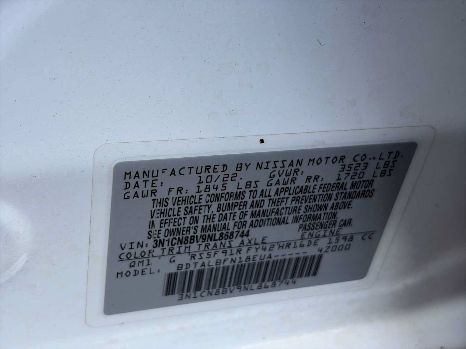 Used 2022 Nissan Versa S FWD image 25