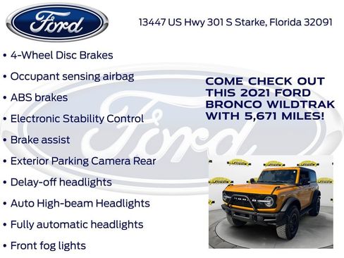 Certified 2021 Ford Bronco Wildtrak image 32