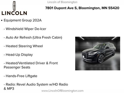 Certified 2023 Lincoln Corsair Reserve w/ Equipment Group 202A image 10