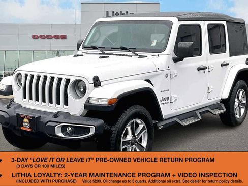 Used 2019 Jeep Wrangler Unlimited Sahara w/ Cold Weather Group image 1