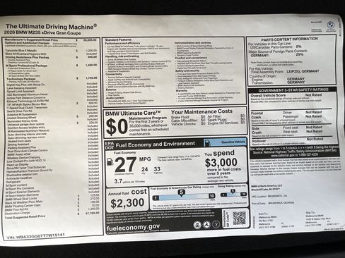 New 2026 BMW M235i xDrive w/ Technology Package AWD/4WD image 34
