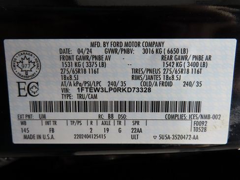 Used 2024 Ford F150 XLT w/ Bed Utility Package image 74