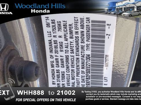 Used 2014 Honda Civic LX image 26