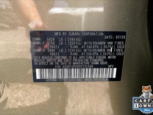 Certified 2024 Subaru Outback Touring XT w/ Popular Package #2 AWD/4WD image 32