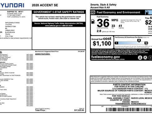 Used 2020 Hyundai Accent SE image 2