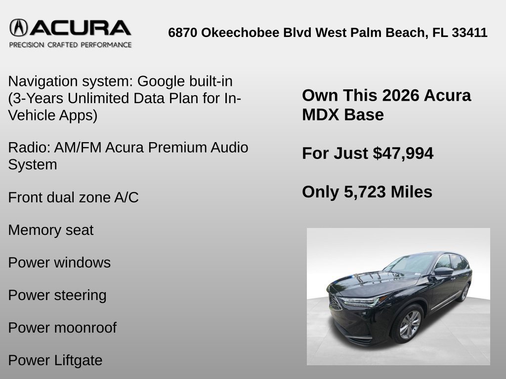 Used 2026 Acura MDX FWD image 6