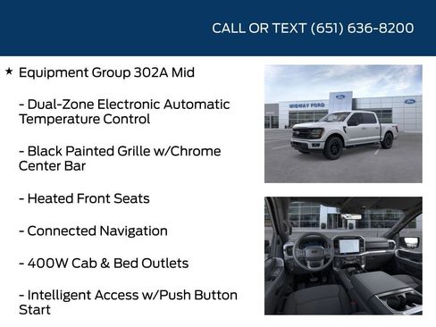 New 2025 Ford F150 XLT w/ Equipment Group 302A MID image 15